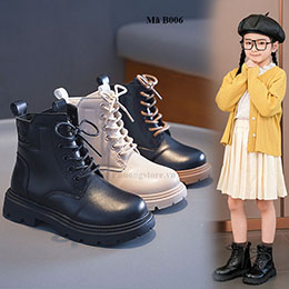 Giày bốt bé gái, bé trai từ 5-11 tuổi thời trang Hàn Quốc - B006