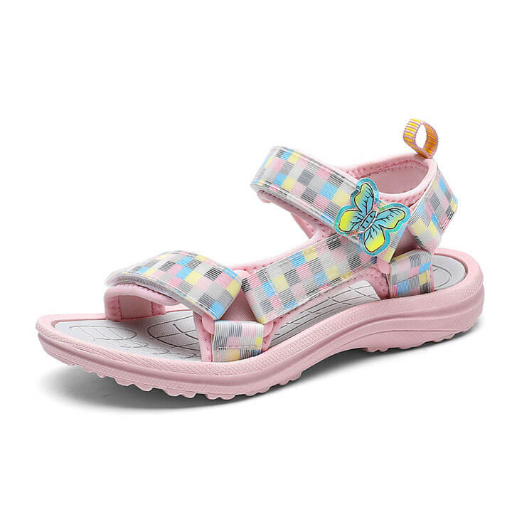 Giày sandal cho bé gái đi học nhẹ êm màu hồng từ 4-12 tuổi - SA01