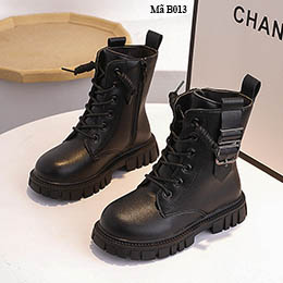 Giày boot bé gái bé trai từ 3- 11 tuổi cá tính - B013