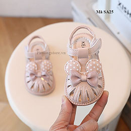 Sandal cho bé gái từ 0-1-2 tuổi kiểu rọ xinh xắn - SA25