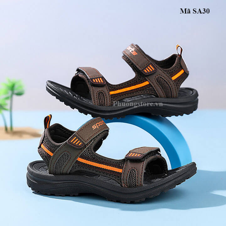 Giày sandal bé trai từ 4-12 tuổi thời trang năng động - SA30