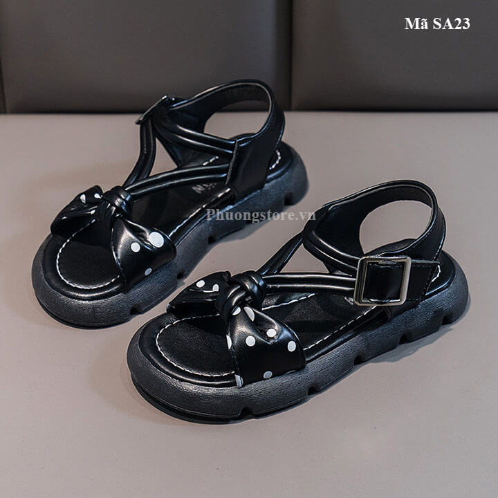 Sandal cho bé gái từ 3-11 tuổi thắc nơ xinh xắn - SA23