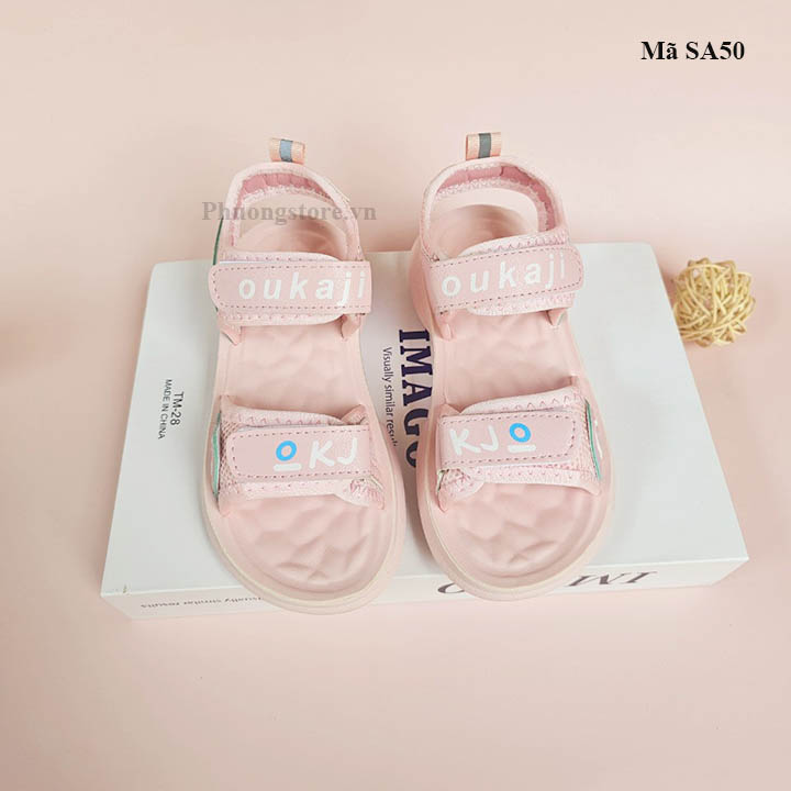 Giày sandal cho bé gái từ 2 - 10 tuổi màu hồng xinh xắn - SA50