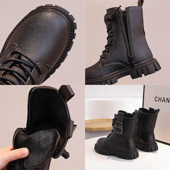 Giày boot bé gái bé trai từ 3- 11 tuổi cá tính - B013