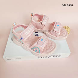 Giày sandal bé gái từ 2 - 10 tuổi màu hồng xinh xắn - SA50