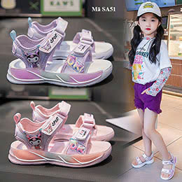 Giày sandal bé gái 3-11 tuổi Kuromi xinh xắn - SA51
