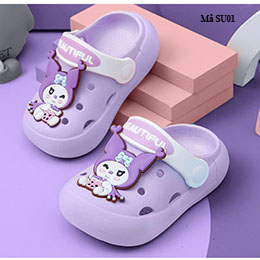 Dép sục bé gái từ 1-7 tuổi họa tiết Kuromi - SU01