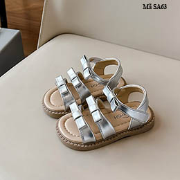 Giày sandal bé gái từ 2-10 tuổi kiểu thắc nơ - SA63